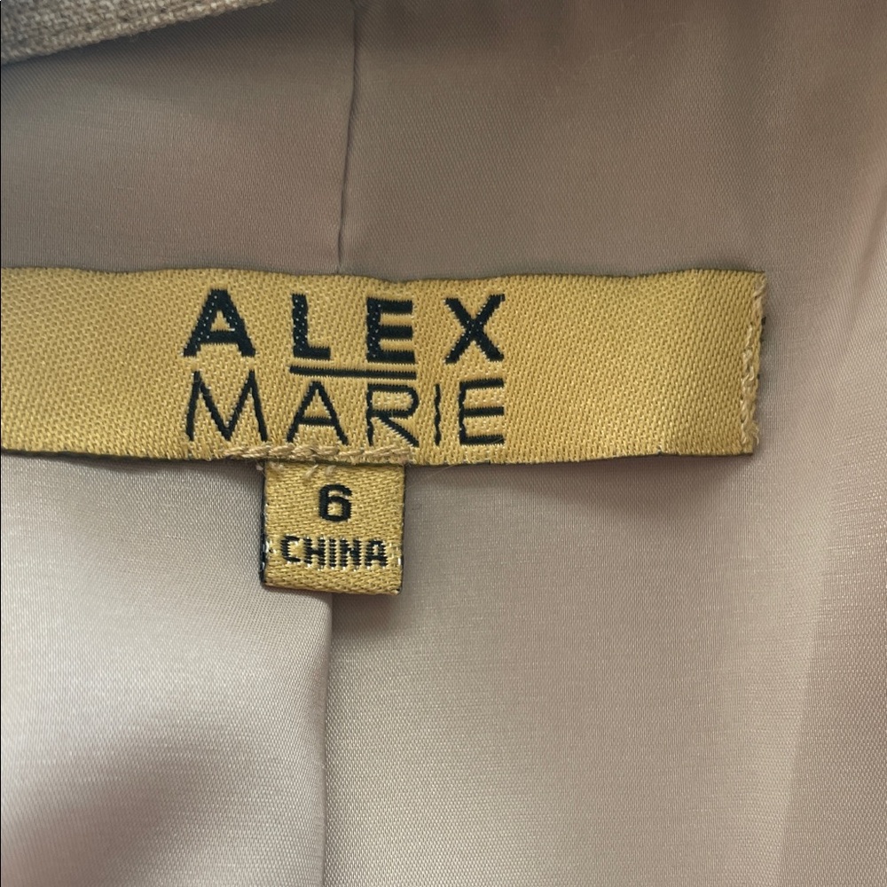 Alex Marie Beige Women's Blazer - Picture 2 of 7